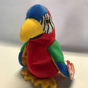TY Beanie Baby JABBER the Parrot Vintage